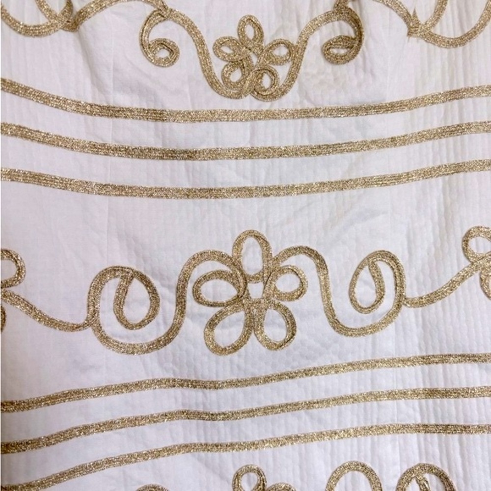 Lilly Pulitzer Lennox Resort White Gold Icing on the Cake Soutache Shift… - Picture 8 of 12